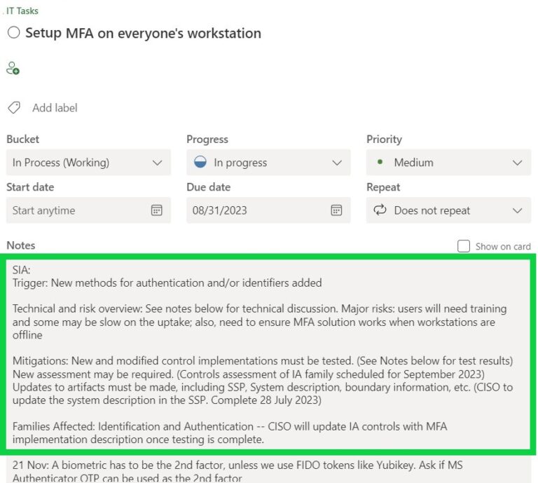 What the heck is: Security Impact Analysis (SIA) for CMMC?