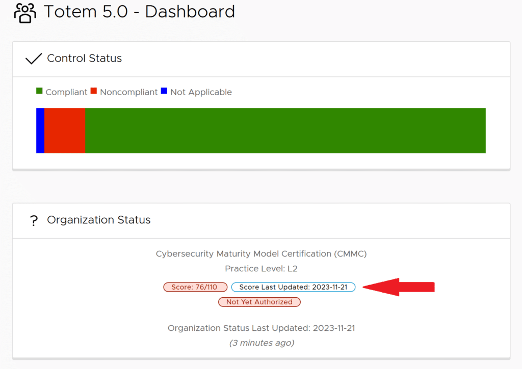 Score update in Totem 5.0